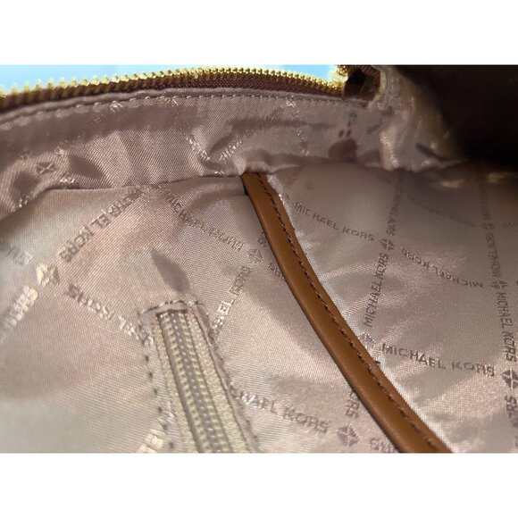 Michael Kors backpack jaycee large front pocket backpack MK signature vanilla - Picture 11 of 11